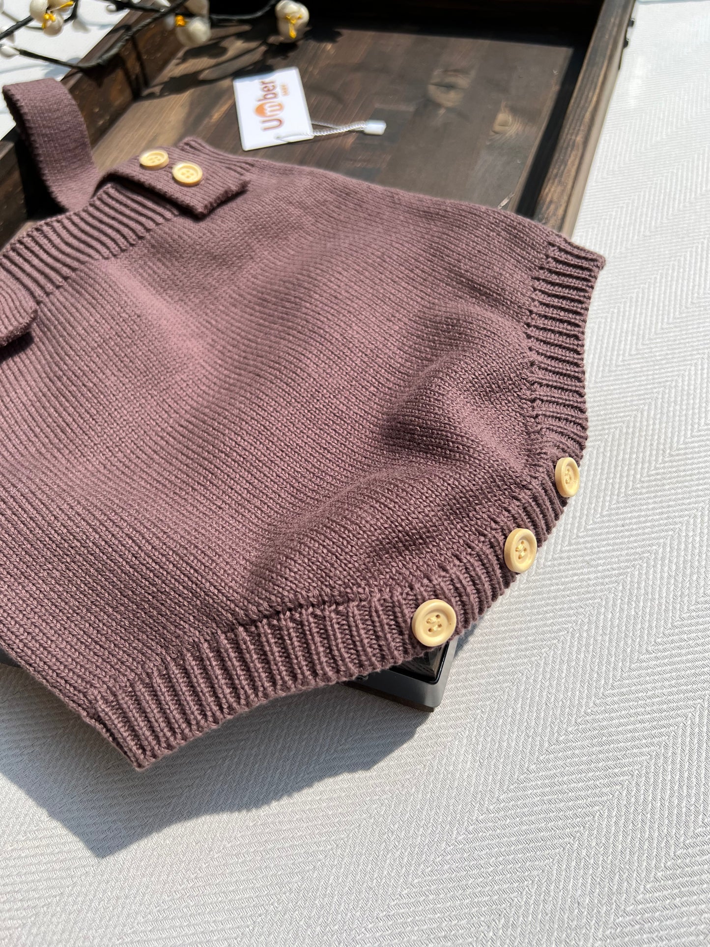 Meadow Knit Baby Romper