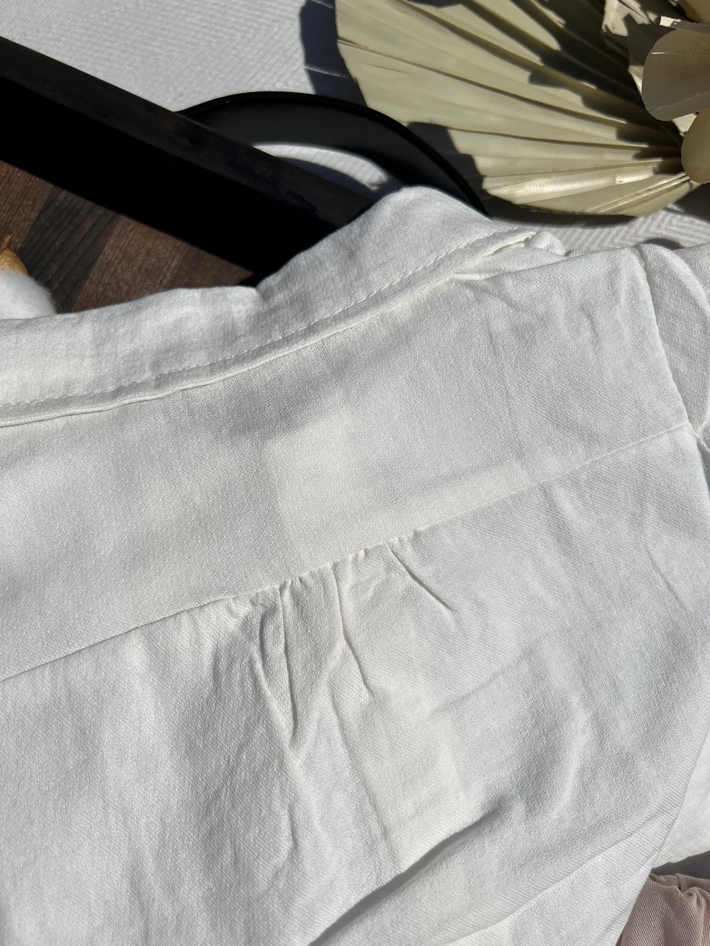 Back of Formal Baby White Button-up Dress Shirt