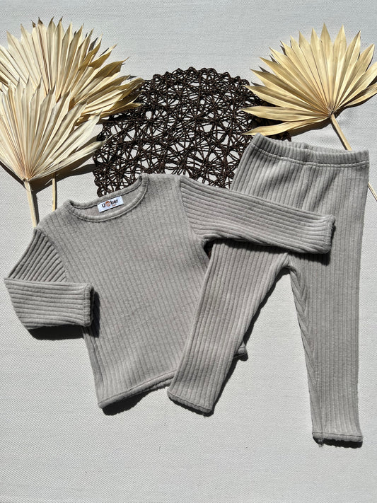 Eli Ribbed Two Piece Baby Set