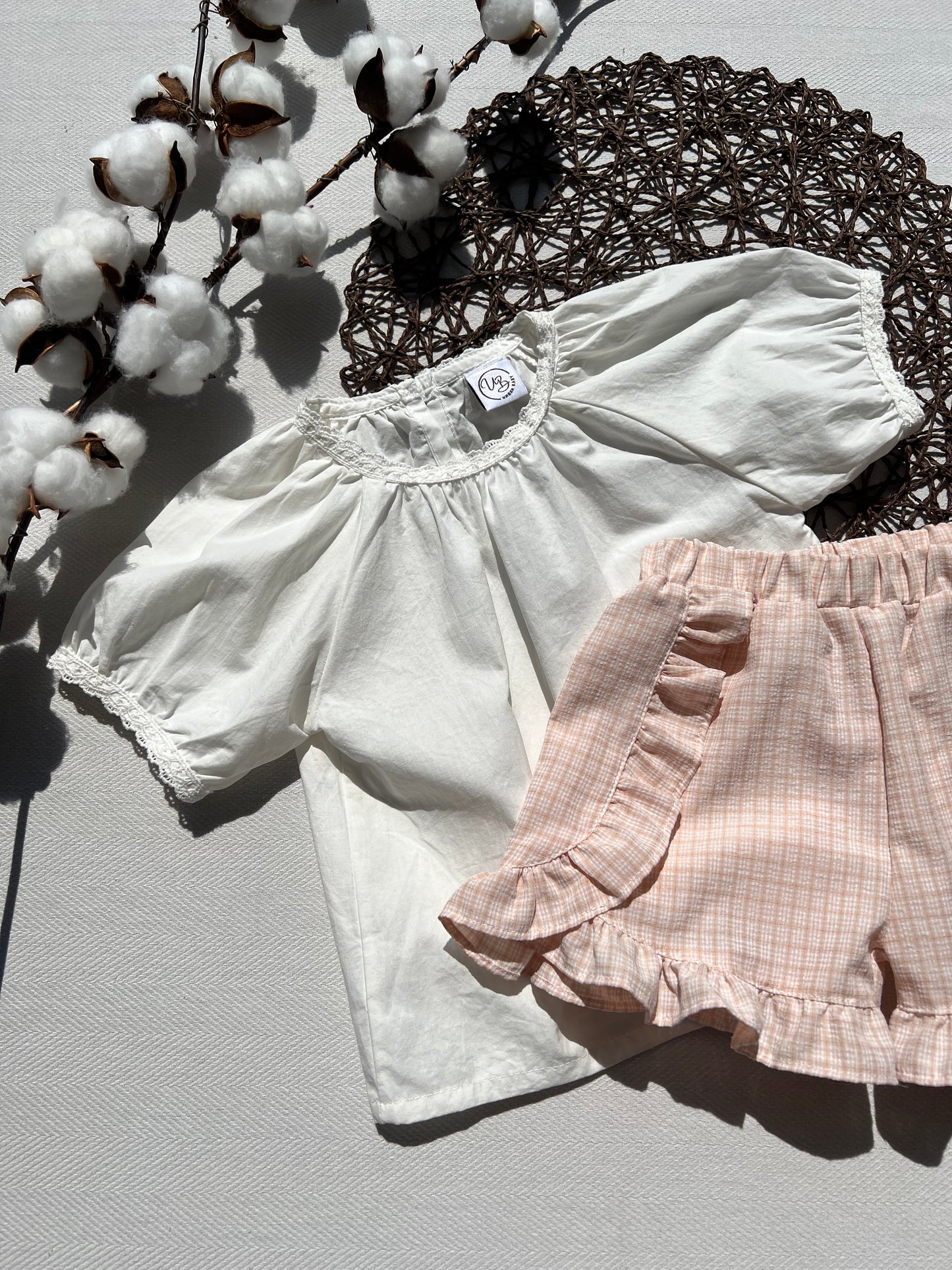Evelyn Baby Blouse and Shorts Set