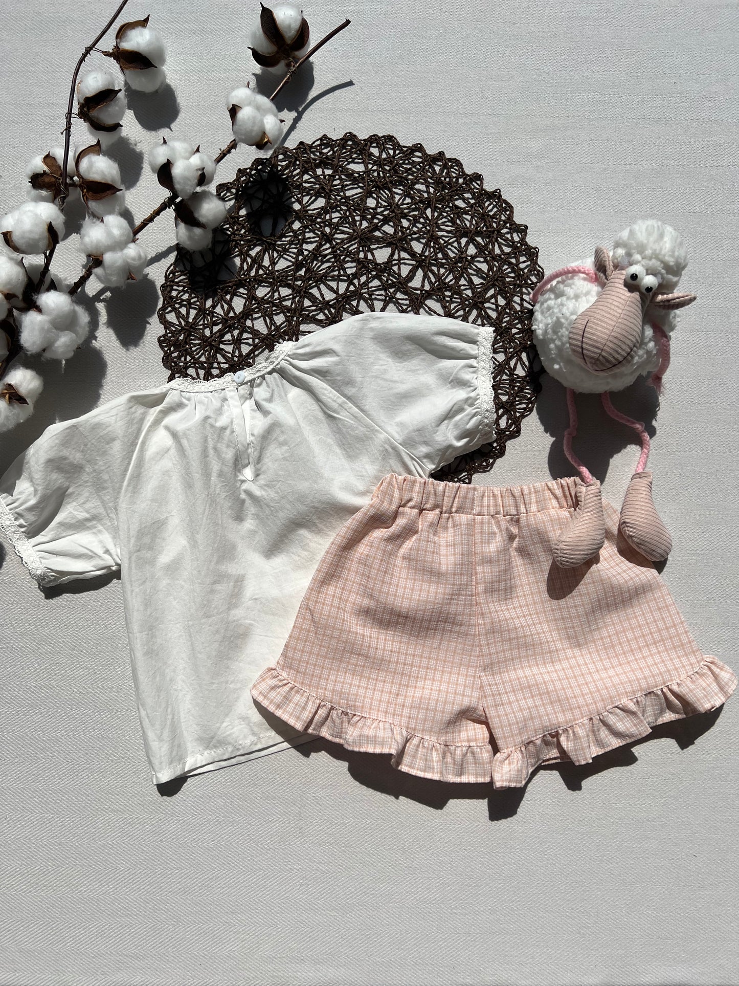 Evelyn Baby Blouse and Shorts Set