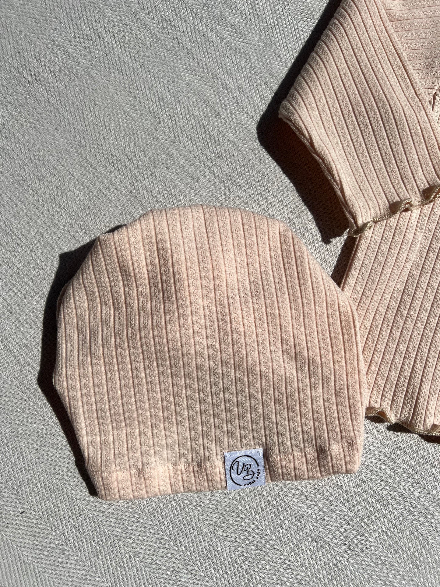 Olivia Ribbed Three Piece Baby Set