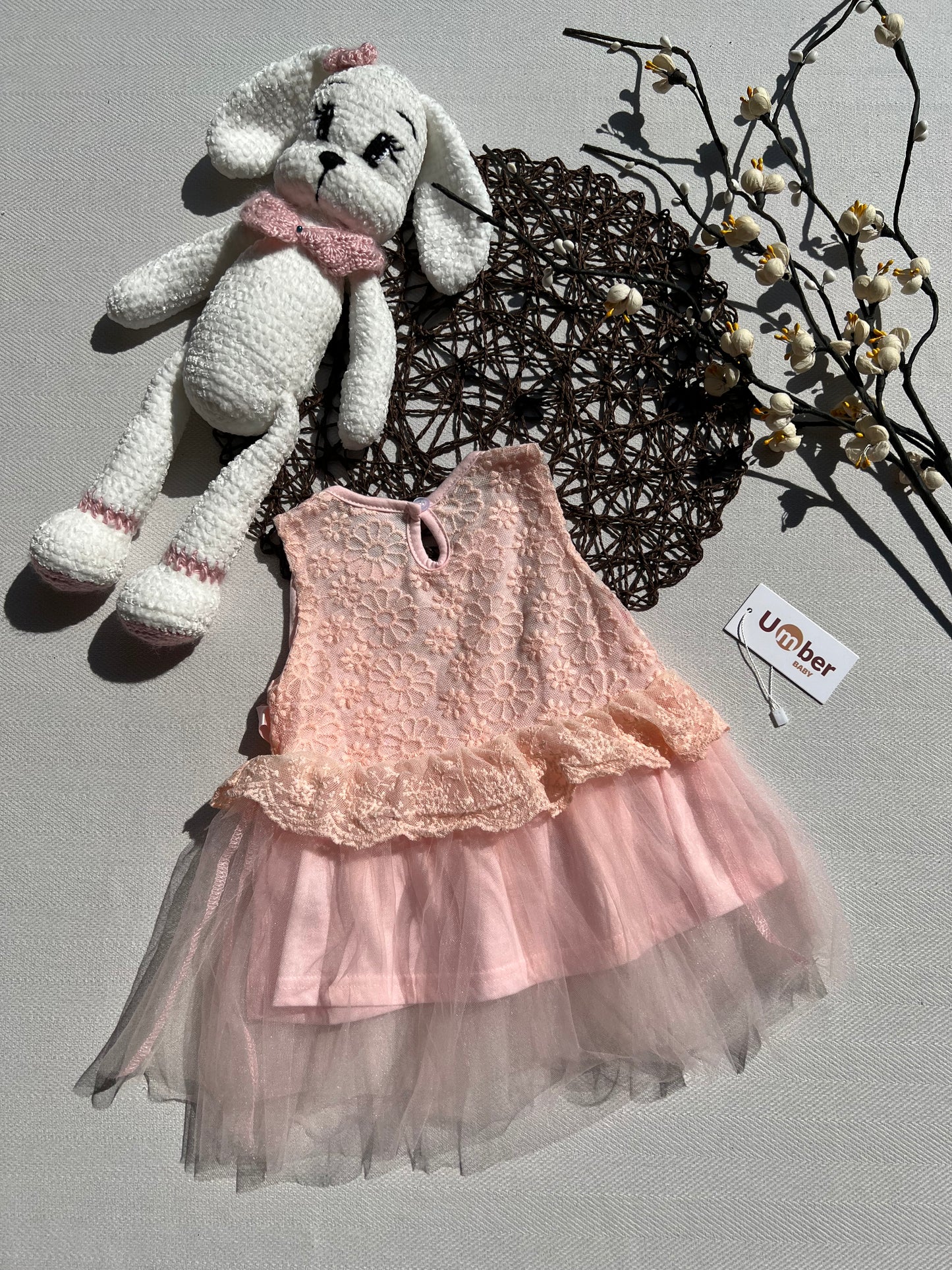 Flora Lace Tutu Baby Dress