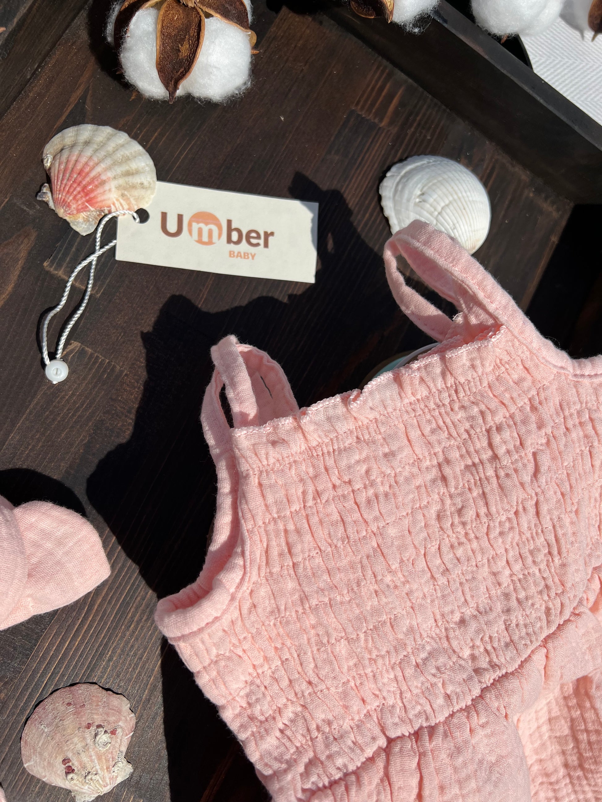 Light Pink Baby Romper and Bow Set