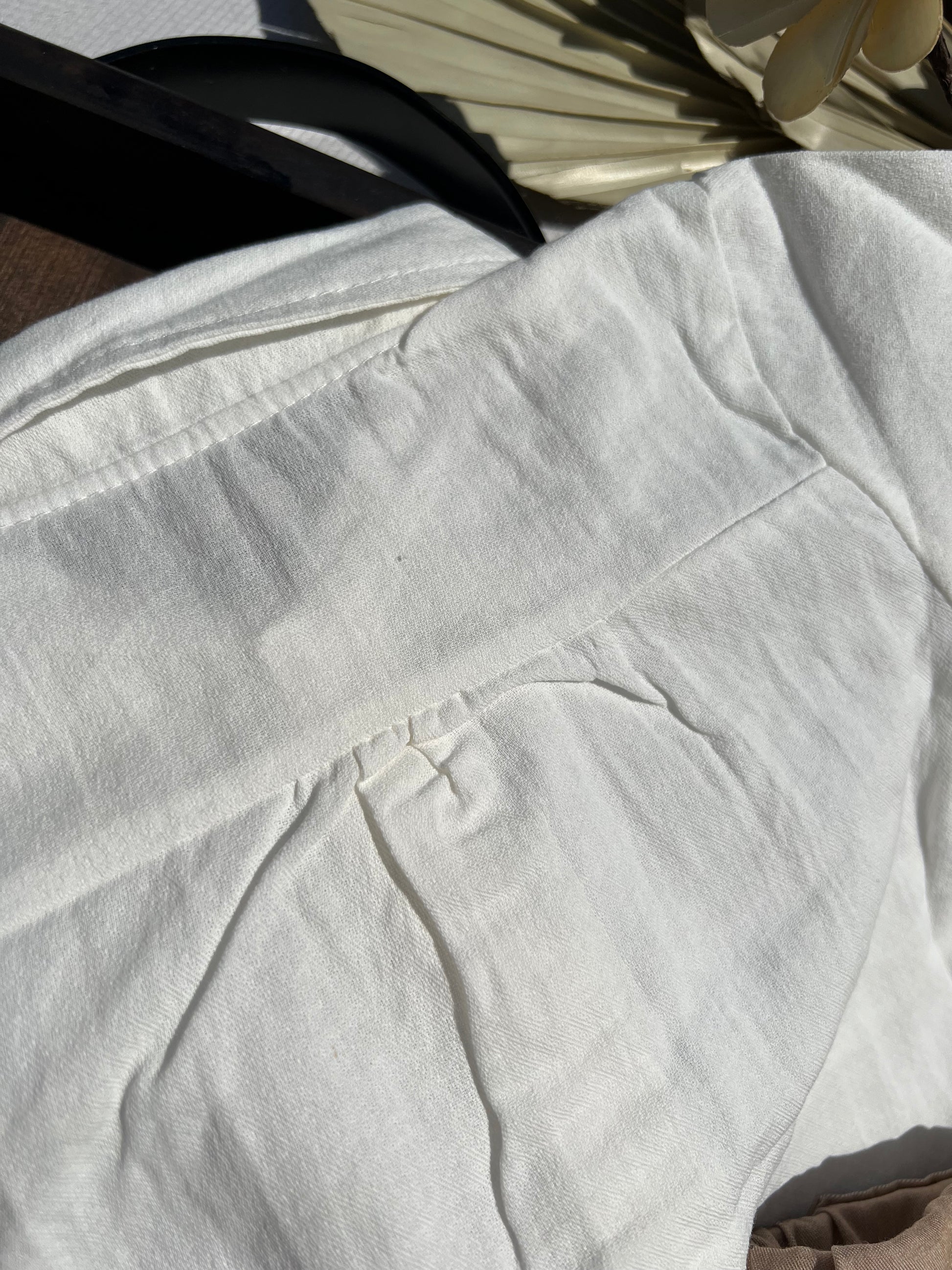 Back of Formal Baby White Button-up Dress Shirt
