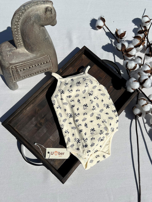 Leaf Print Baby Cami Bodysuit